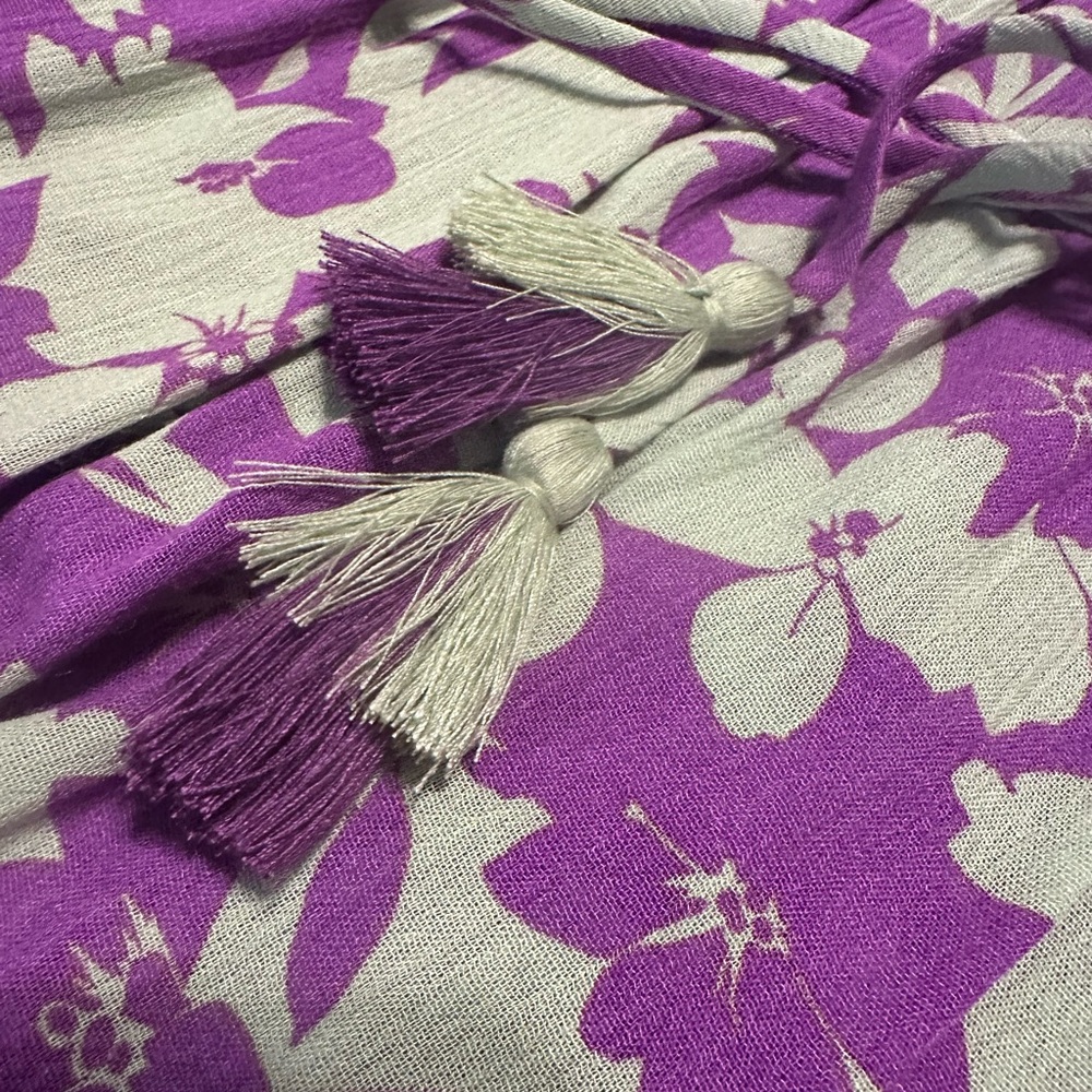 Easel Purple and Green Floral Print Maxi Dress NWT - Picture 14 of 15